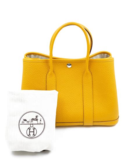 hermes garden party country leather